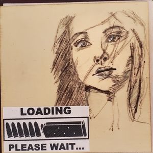 Hand-painted Irene Morgan Wood Tiles,  5 x 5 inches